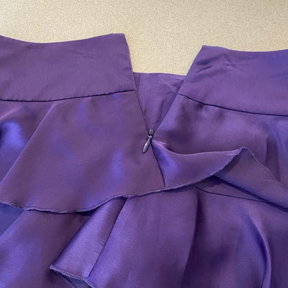 Armani Exchange Purple Ruffles Mini Skirt, size 0 - Picture 5 of 11